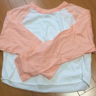 アメリカンアパレル(American Apparel)のアメアパ ラグラン ピンク(Tシャツ(長袖/七分))