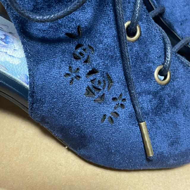 axes femme(アクシーズファム)のカットワークサンダル(紺) レディースの靴/シューズ(サンダル)の商品写真