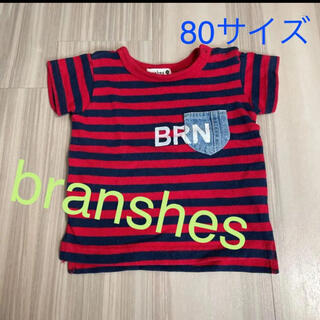 ブランシェス(Branshes)のbranshes ブランシェス Tシャツ 80 ボーダー(Ｔシャツ)