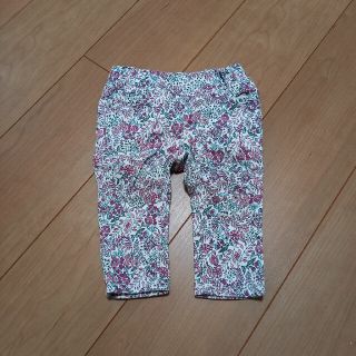 ベビーギャップ(babyGAP)のbaby gap 花柄スキニーパンツ 70 美品(パンツ)