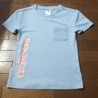 アディダス(adidas)のadidas ドライ Tシャツ 水色 130 女の子(Tシャツ/カットソー)