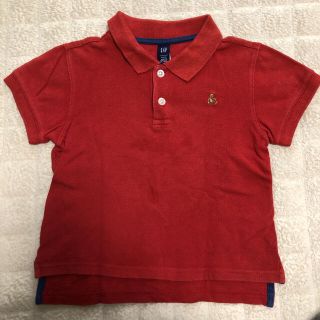 ベビーギャップ(babyGAP)のさいこ1551様専用ページ　babyGAP ポロシャツ　レッド　クマ(Tシャツ/カットソー)