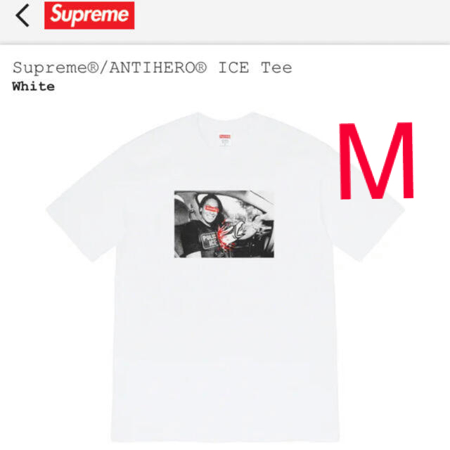 Supreme/ANTIHERO ICE Tee Mサイズ