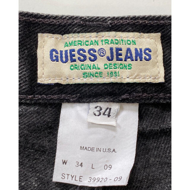 GUESS(ゲス)の90’s GUESS ブラックデニム ハーフパンツ　ゲス　バギー　ヴィンテージ メンズのパンツ(ショートパンツ)の商品写真