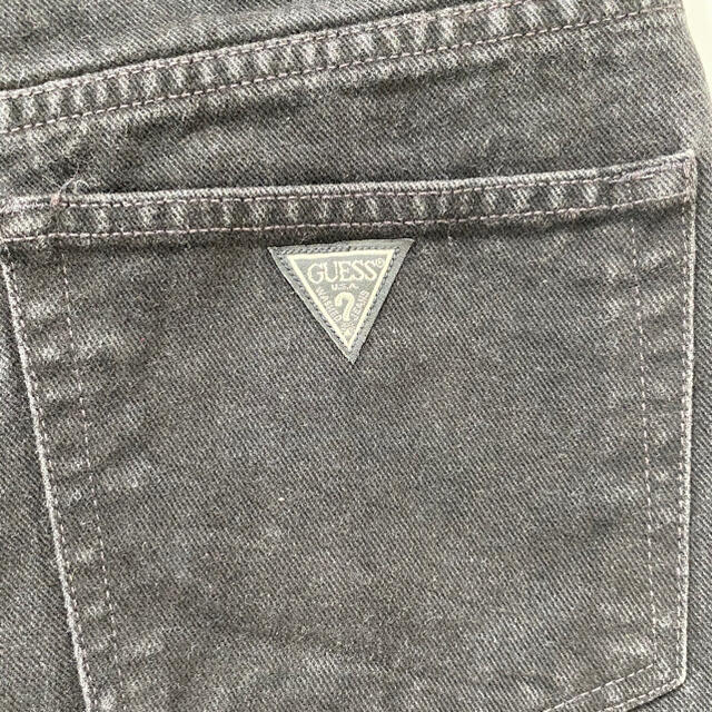 GUESS(ゲス)の90’s GUESS ブラックデニム ハーフパンツ　ゲス　バギー　ヴィンテージ メンズのパンツ(ショートパンツ)の商品写真