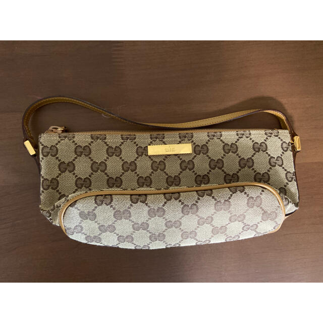 Gucci - GUCCI グッチ GG柄 キャンバス ポーチ ミニハンドバッグの通販 