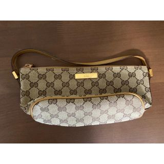 グッチ(Gucci)のGUCCI グッチ　GG柄 キャンバス ポーチ ミニハンドバッグ(ハンドバッグ)