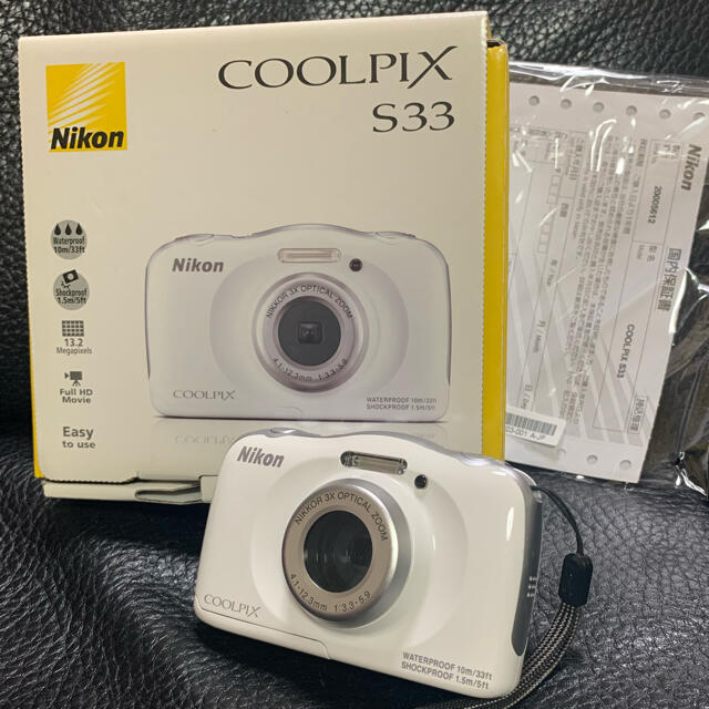 Nikon Coolpix s33 防水 白