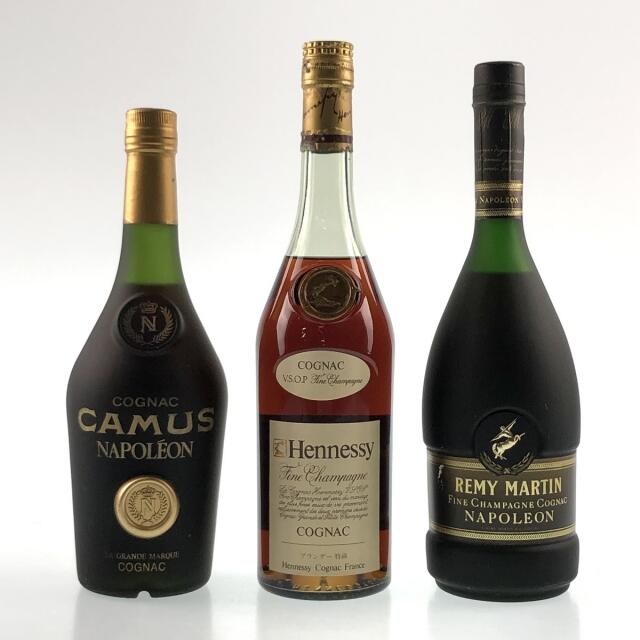 3本 CAMUS Hennessy REMY MARTIN コニャック - ウイスキー