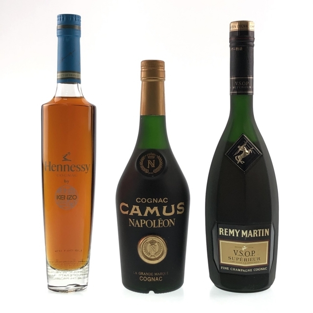 フランス 3本 Hennessy CAMUS REMY MARTIN コニャックの ケンゾー