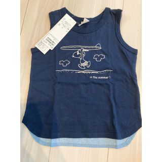 プティマイン(petit main)の新品プティマインタンクトップスヌーピー(Tシャツ/カットソー)