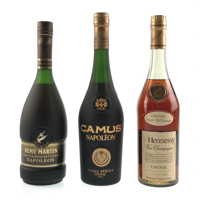 3本 REMY MARTIN CAMUS Hennessy コニャック