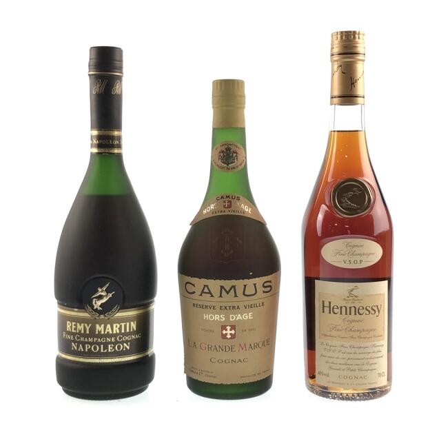 3本 REMY MARTIN CAMUS Hennessy コニャック