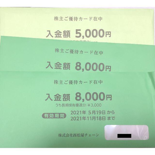 西松屋 株主優待カード 21,000円分 送料無料 ショッピング