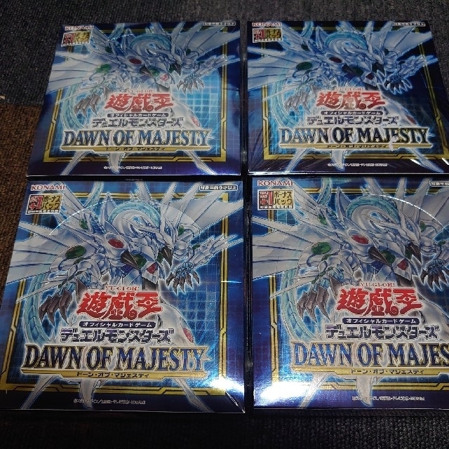 遊戯王 DAWN OF MAJESTY  新品未開封4BOX