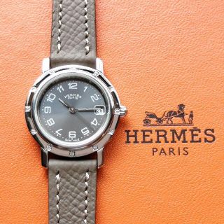 エルメス(Hermes)のLUCY様専用　保証付　天然ダイヤ　エルメス　クリッパー　腕時計(腕時計)