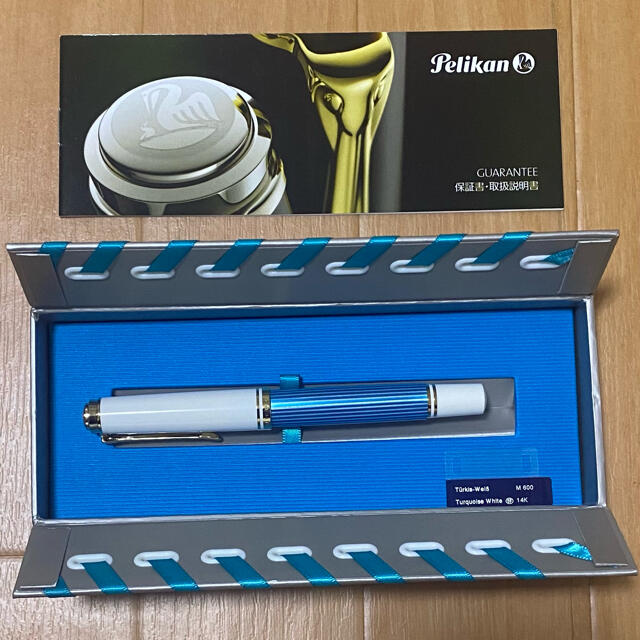 Pelikan ペリカン EF 新品 未使用 M600 ターコイズホワイト