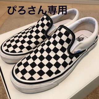 ヴァンズ(VANS)のvans slip-on チェッカー　B&Y UNITED ARROWS(スニーカー)