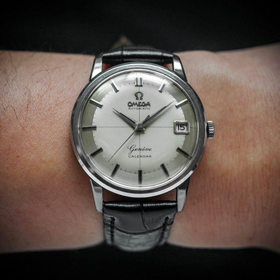 OMEGA - (528) OH済 オメガ ジュネーブ 初代 カレンダー 1959年製 日差