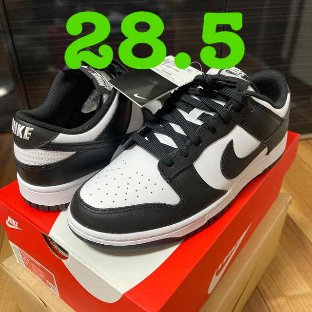 28.5  NIKE DUNK LOW RETRO "WHITE/BLACK"