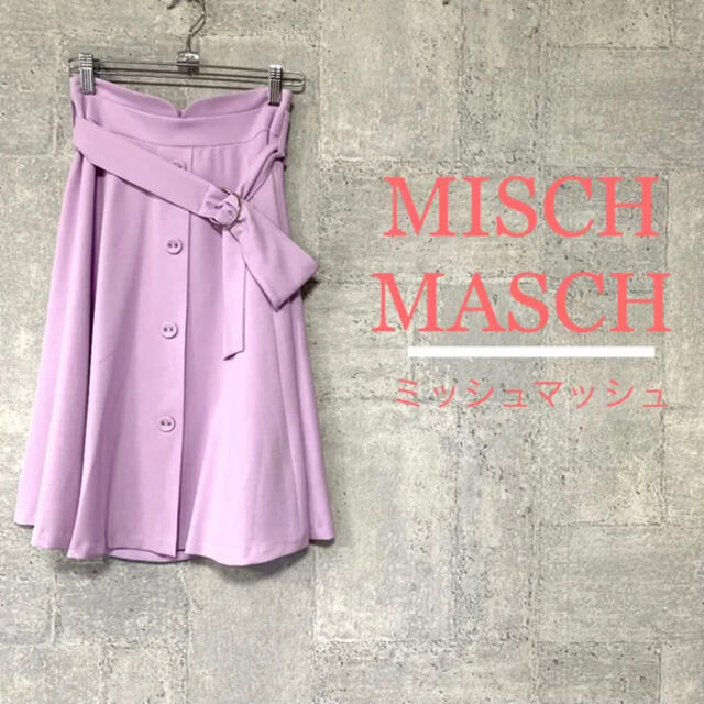 MISCH MASCH(ミッシュマッシュ)のMISCH MASCH♡ハートカットフレアスカート レディースのスカート(ひざ丈スカート)の商品写真