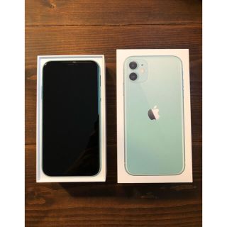 アイフォーン(iPhone)のiphone11 128GB グリーン(スマートフォン本体)