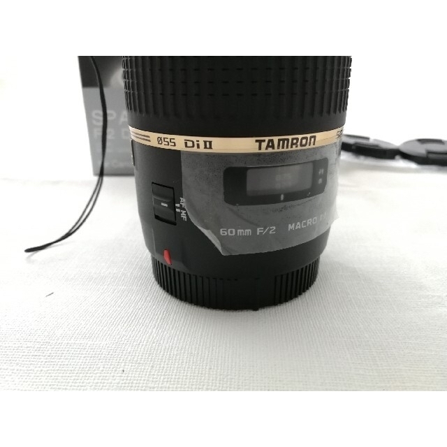 TAMRON(タムロン)のTAMRON 単焦点マクロレンズ SP AF60mm キヤノン用 APS-C専用 スマホ/家電/カメラのカメラ(レンズ(単焦点))の商品写真