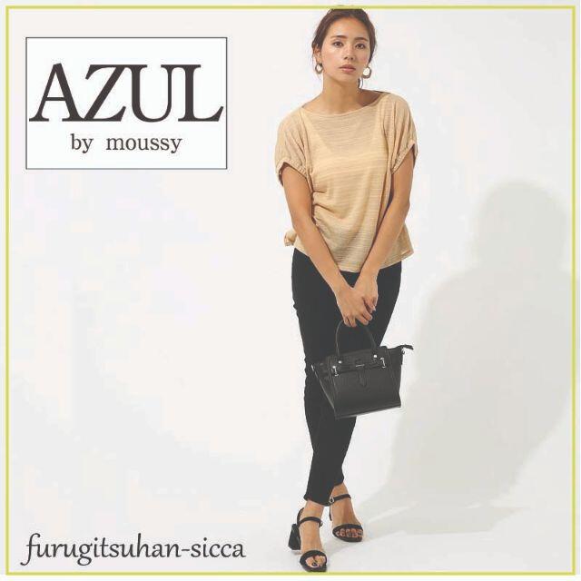 AZUL by moussy(アズールバイマウジー)のAZUL byMOUSSY　アズールバイマウジー　レーシーJQギャザー/M レディースのトップス(カットソー(半袖/袖なし))の商品写真