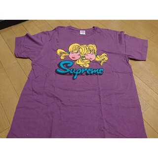 シュプリーム(Supreme)のsupreme tee L パープル(Tシャツ/カットソー(半袖/袖なし))