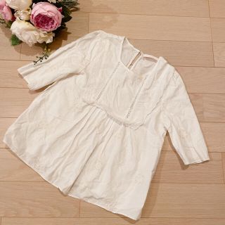 ザラ(ZARA)のZARA 刺繍トップス(シャツ/ブラウス(長袖/七分))