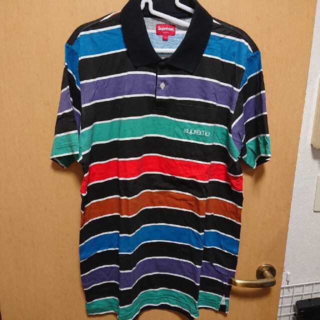 絶妙なデザイン Supreme L ボーダーポロシャツ supreme - ポロシャツ 絶妙なデザイン Supreme L ボーダーポロシャツ supreme - ポロシャツ