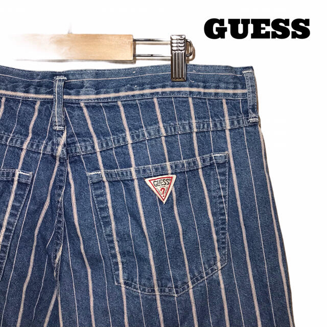 GUESS(ゲス)の【希少デザイン】【オールド】ゲス GUESS デニム ショートパンツ ハーフ メンズのパンツ(ショートパンツ)の商品写真