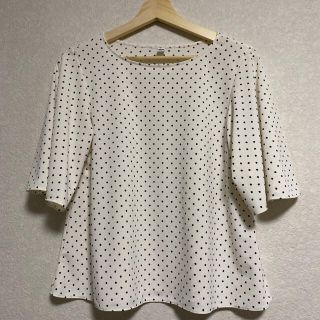 ユニクロ(UNIQLO)のクレープジャージートップス(カットソー(半袖/袖なし))