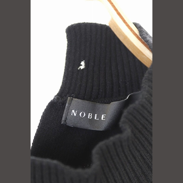 Noble(ノーブル)のノーブル ソウバリハイネックスリーブレスニットワンピース ノースリーブ ロング レディースのワンピース(ロングワンピース/マキシワンピース)の商品写真