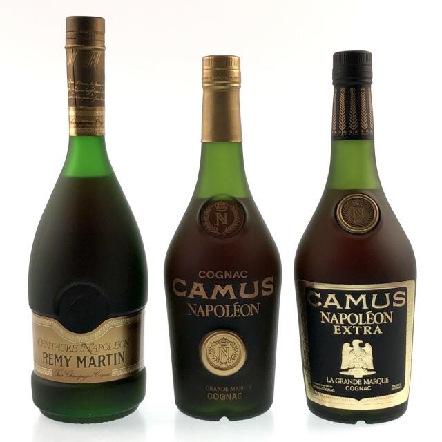 3本 REMY MARTIN CAMUS コニャックバイセルブランデーセット