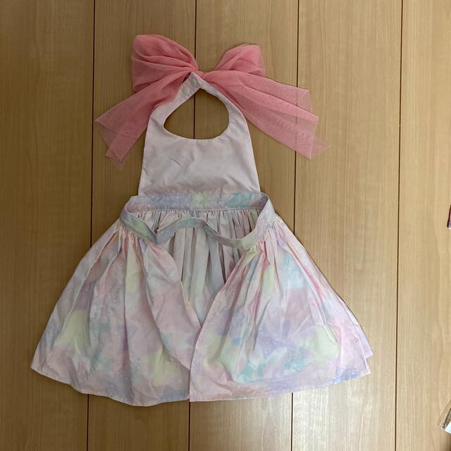 サンリオ(サンリオ)のサンリオ　キキララ　ベビーエプロン キッズ/ベビー/マタニティのキッズ服女の子用(90cm~)(ワンピース)の商品写真