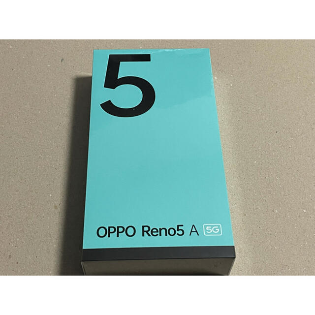 新品未開封 OPPO Reno5 A ブラックシルバー