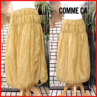 コムサデモード(COMME CA DU MODE)の美品!ﾊﾟﾗｼｭｰﾄ/ﾛﾝｸﾞｽｶｰﾄ♪ﾓﾀﾞﾝｽﾀｲﾘｯｼｭ☆【ｺﾑｻ】送料込(ロングスカート)