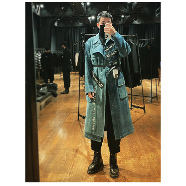 yohji yamamoto 21ss look21 デニムコートの通販 by zyh｜ラクマ