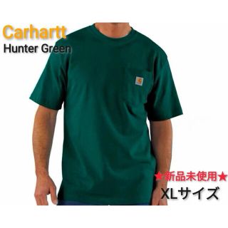 新品未使用 Carhartt Tシャツ ハンターグリーン XLサイズ K87(Tシャツ/カットソー(半袖/袖なし))