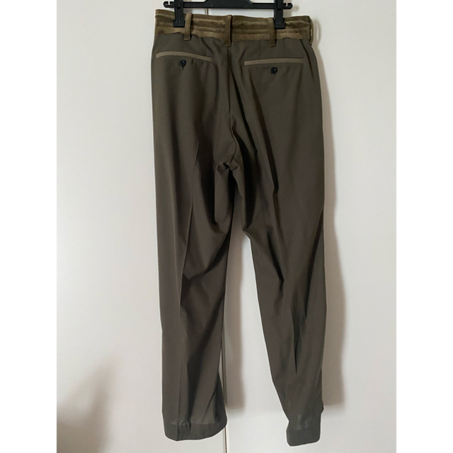 21ss sacai Suiting Pants KHAKI 2 | hartwellspremium.com