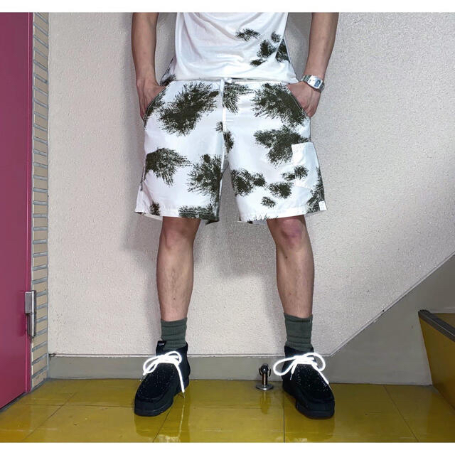 dead stock ドイツ軍 スノーカモフラージュモデル 白 スイムショーツ メンズのパンツ(ショートパンツ)の商品写真
