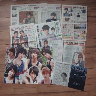 キスマイフットツー(Kis-My-Ft2)のキスマイ 読売記事、ケイコとマナブ、両面ポスター、クリアファイル(アイドルグッズ)