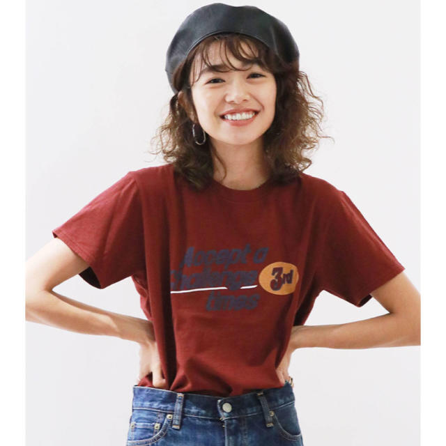 Ungrid(アングリッド)のUngrid   ウォッシュロゴルーズTee   新品 レディースのトップス(Tシャツ(半袖/袖なし))の商品写真