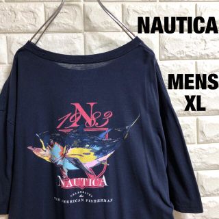 ノーティカ(NAUTICA)のNAUTICA  ノーティカ　魚プリント　半袖Tシャツ　メンズXLサイズ相当(Tシャツ/カットソー(半袖/袖なし))