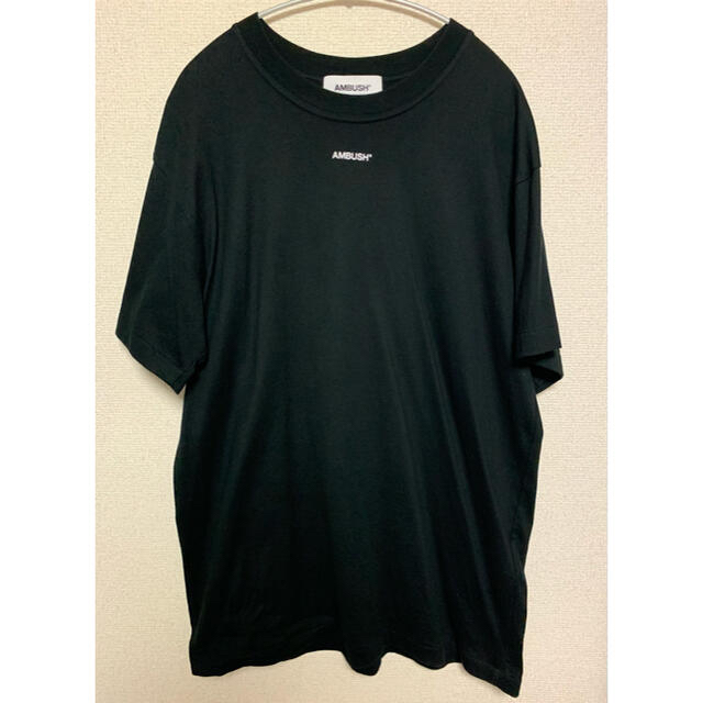 AMBUSH(アンブッシュ)のAMBUSH XL LOGO T-SHIRT Lサイズ　ブラック メンズのトップス(Tシャツ/カットソー(半袖/袖なし))の商品写真