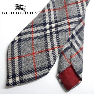 バーバリー(BURBERRY)のBurberrys バーバリー ノバチェック ネクタイ(グレー／灰色、ウール)(ネクタイ)