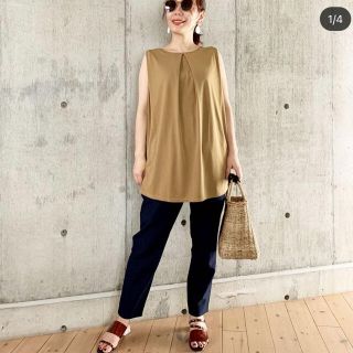 スタイルデリ(STYLE DELI)のEDIST.CLOSET ウェストギャザートップス(カットソー(半袖/袖なし))