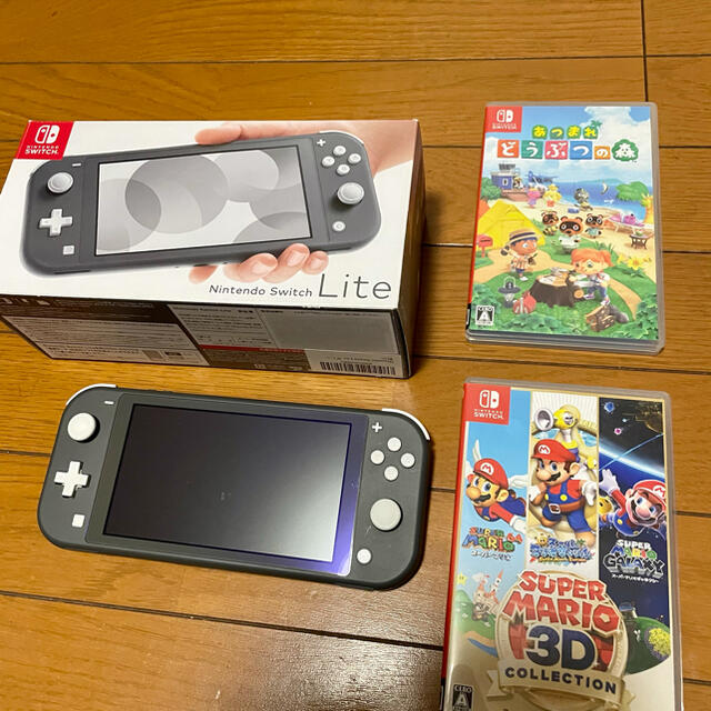 【待望★】 Nintendo グレー　どうぶつの森　セット lite Switch Nintendo - Switch 家庭用ゲーム機本体