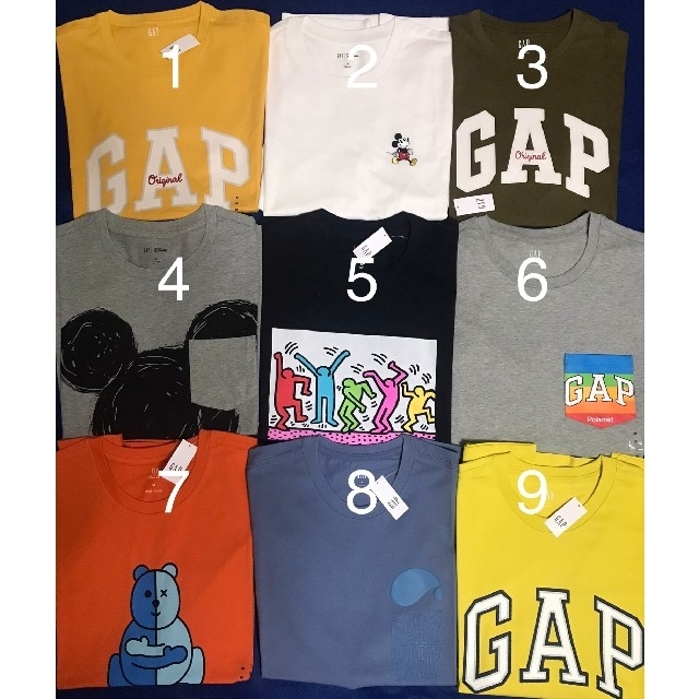 GAP(ギャップ)の【新品未使用タグ付き正規品 10枚セット】GAP　Tシャツ メンズのトップス(Tシャツ/カットソー(半袖/袖なし))の商品写真